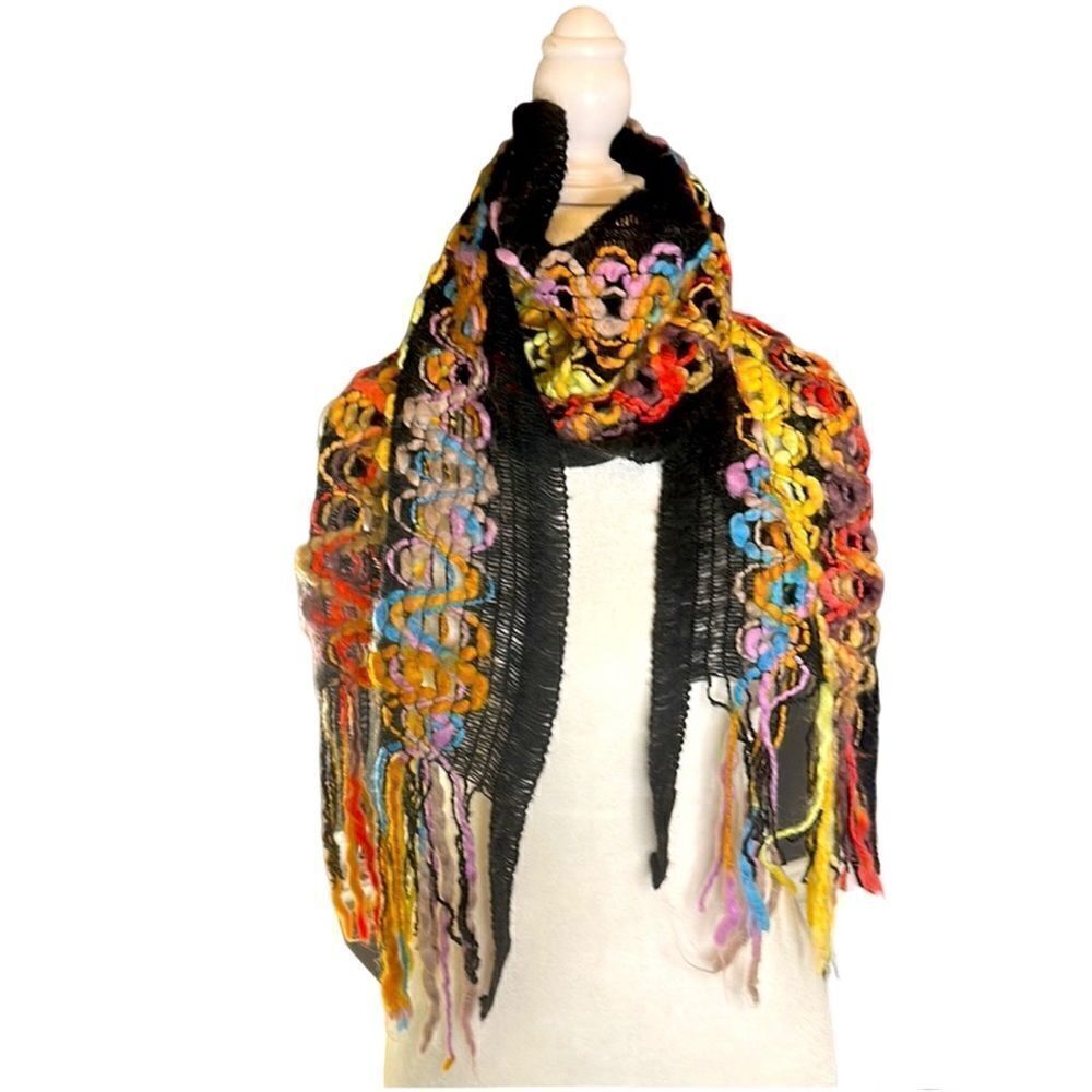 Charming Charlie Winter Fringe Scarf